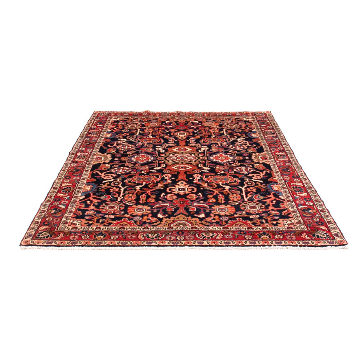 Alfombra persa - Nómada - 220 x 157 cm - azul oscuro