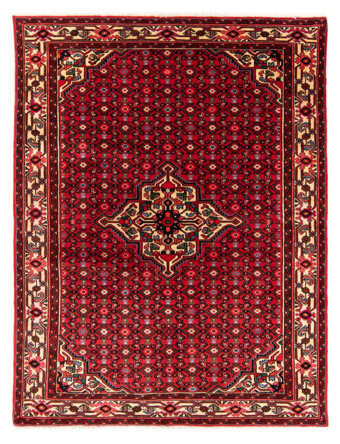 Alfombra persa - Nómada - 207 x 154 cm - rojo