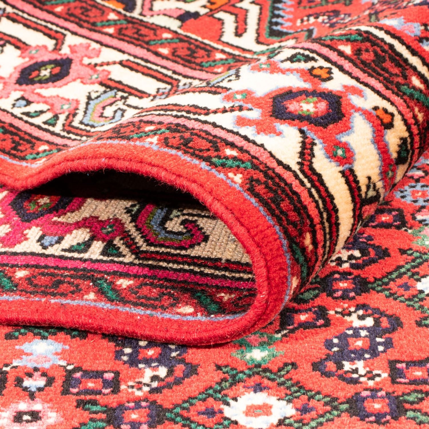 Alfombra persa - Nómada - 207 x 154 cm - rojo