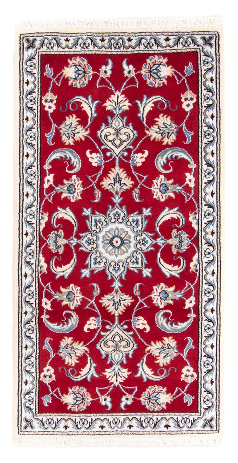 Alfombra persa - Nain - 140 x 68 cm - rojo