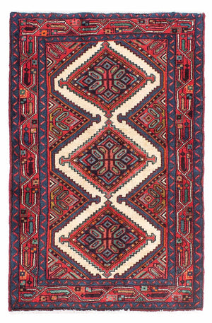 Alfombra persa - Nómada - 116 x 76 cm - multicolor