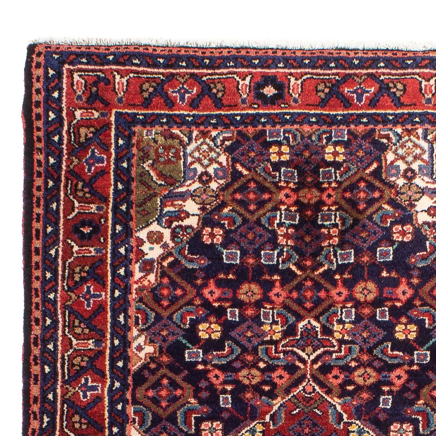 Alfombra persa - Nómada - 138 x 83 cm - azul oscuro