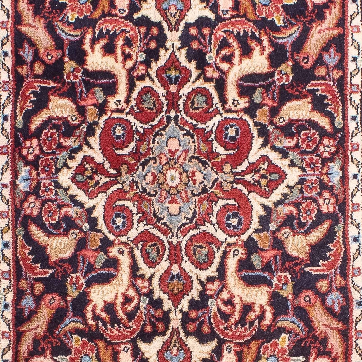 Alfombra persa - Clásica - 127 x 82 cm - azul oscuro