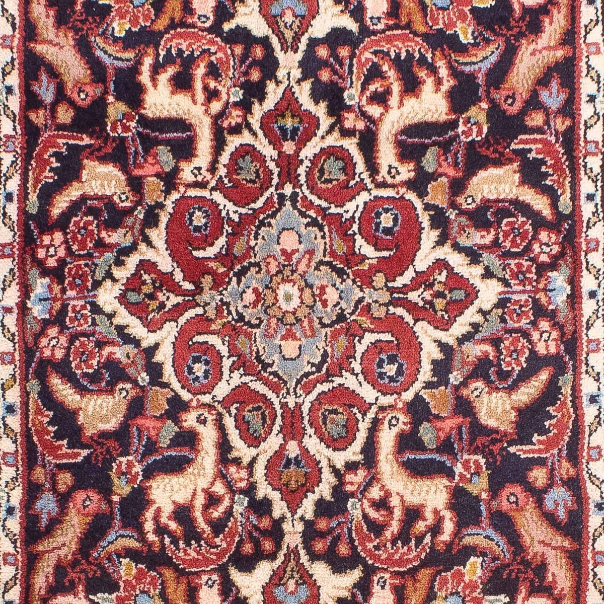 Alfombra persa - Clásica - 127 x 82 cm - azul oscuro