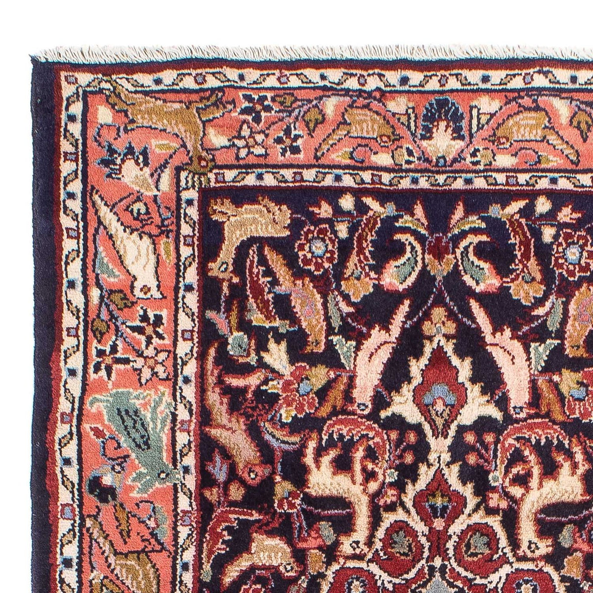 Alfombra persa - Clásica - 127 x 82 cm - azul oscuro