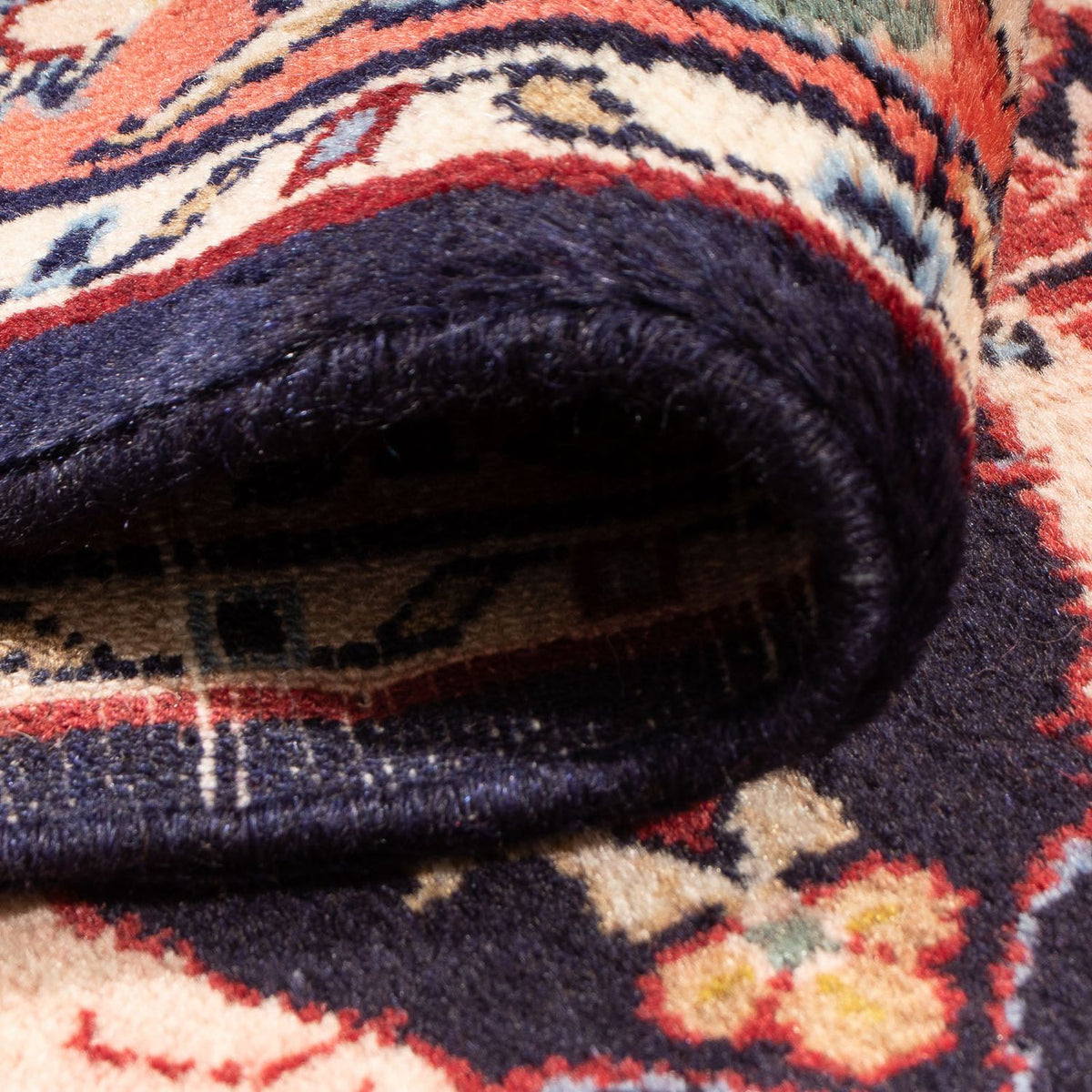 Alfombra persa - Clásica - 127 x 82 cm - azul oscuro