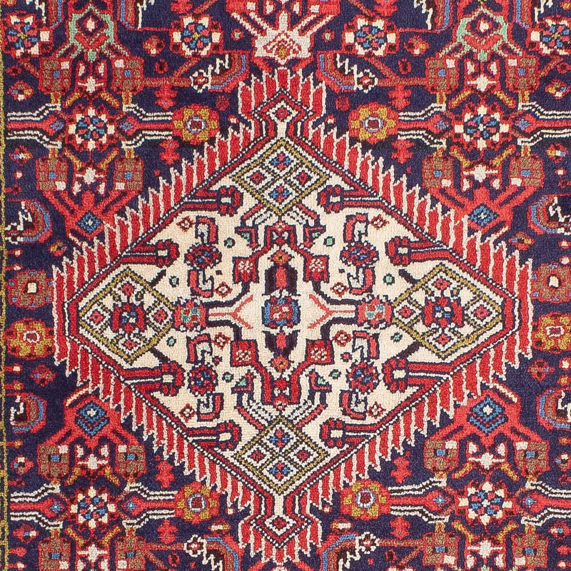 Alfombra persa - Nómada - 125 x 80 cm - azul oscuro