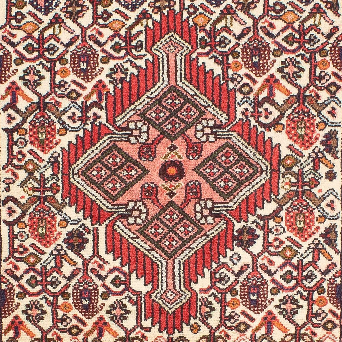 Alfombra persa - Nómada - 131 x 72 cm - beige