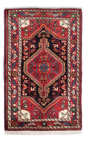 Alfombra persa - Nómada - 136 x 82 cm - azul oscuro