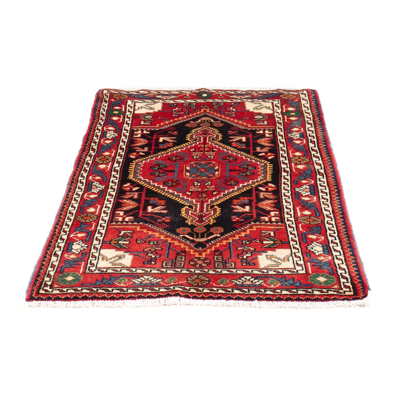 Alfombra persa - Nómada - 136 x 82 cm - azul oscuro