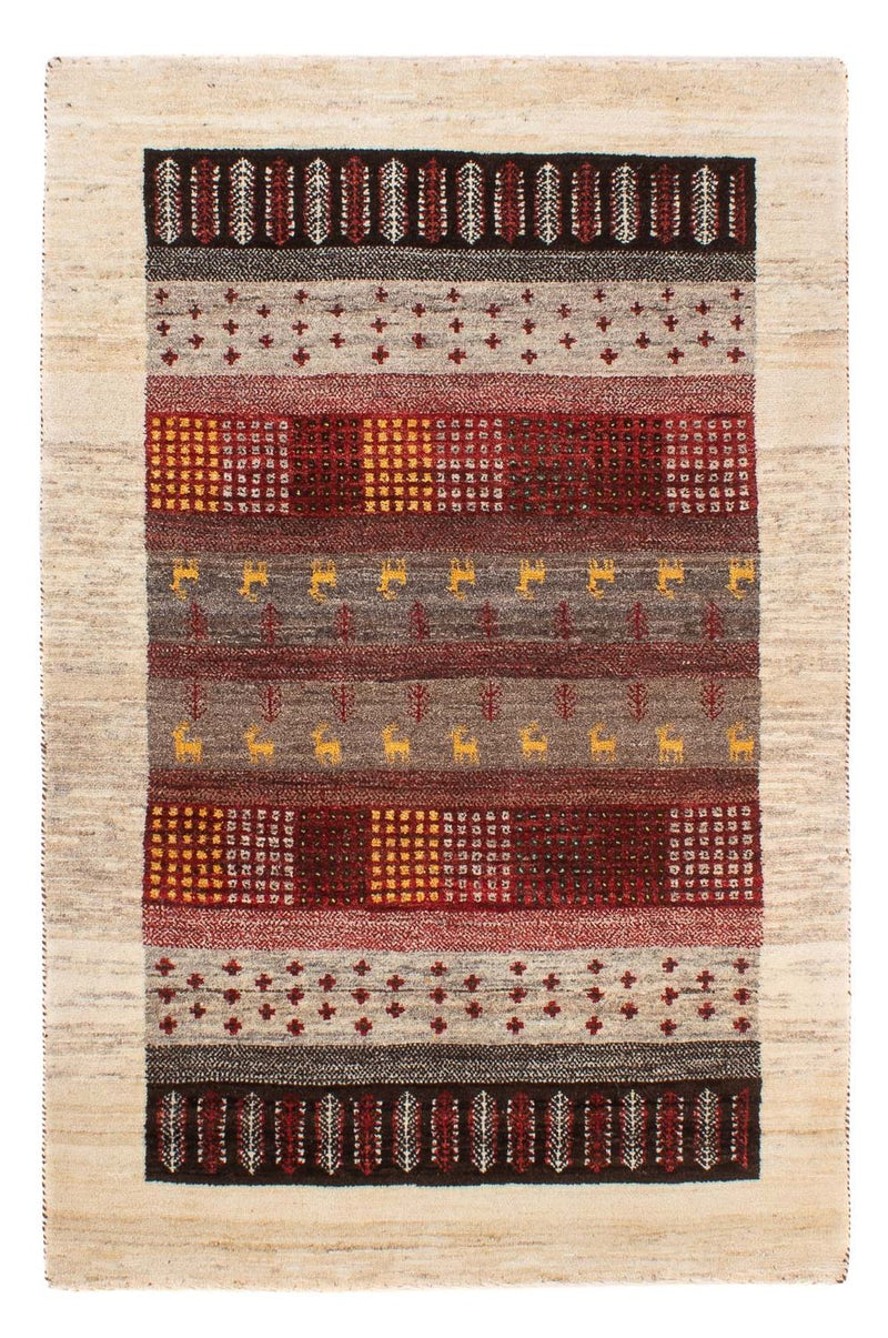 Alfombra Gabbeh - Loribaft Persa - 128 x 84 cm - multicolor