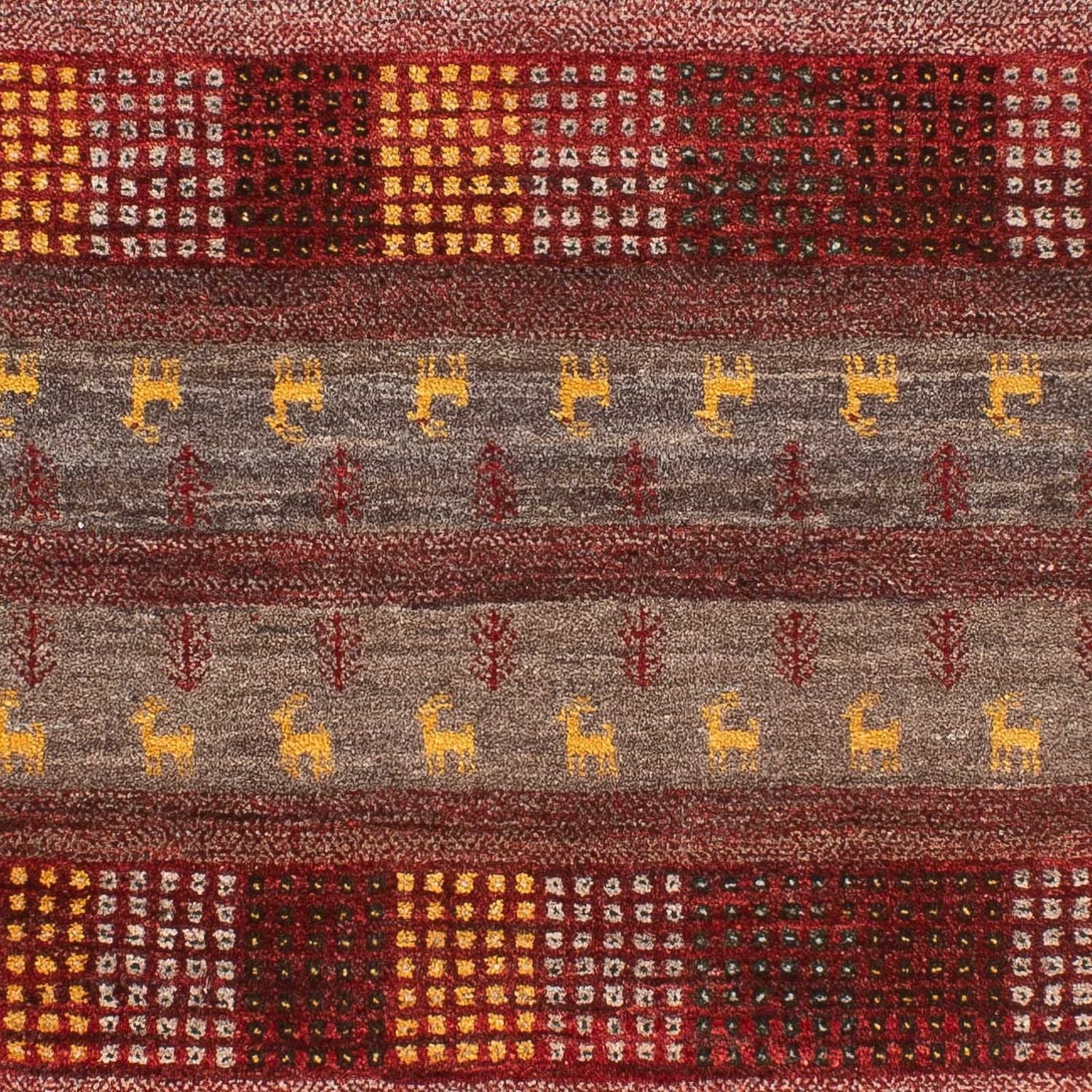 Alfombra Gabbeh - Loribaft Persa - 128 x 84 cm - multicolor