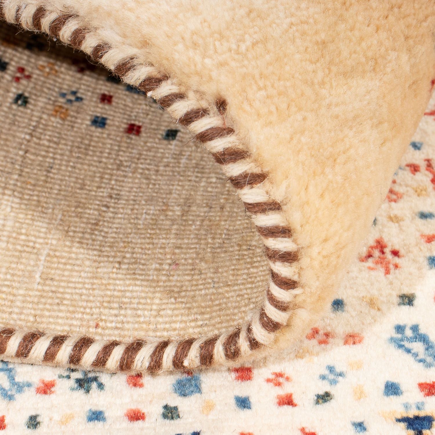 Alfombra Gabbeh - Loribaft Persa - 120 x 87 cm - multicolor