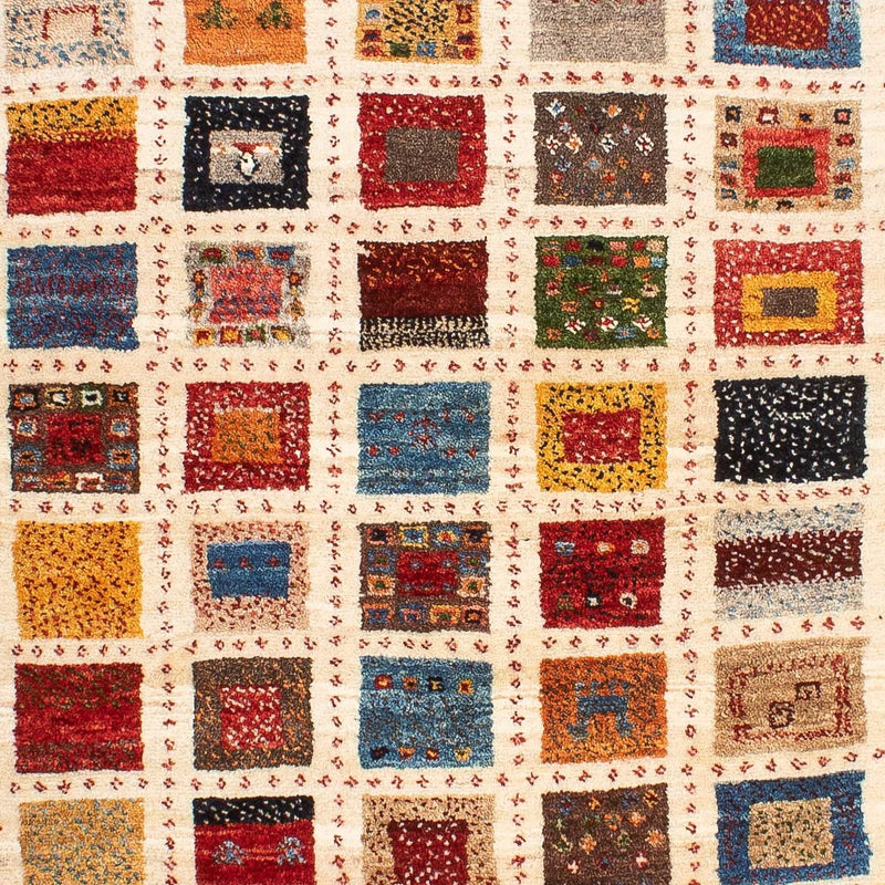 Alfombra Gabbeh - Loribaft Persa - 128 x 86 cm - multicolor