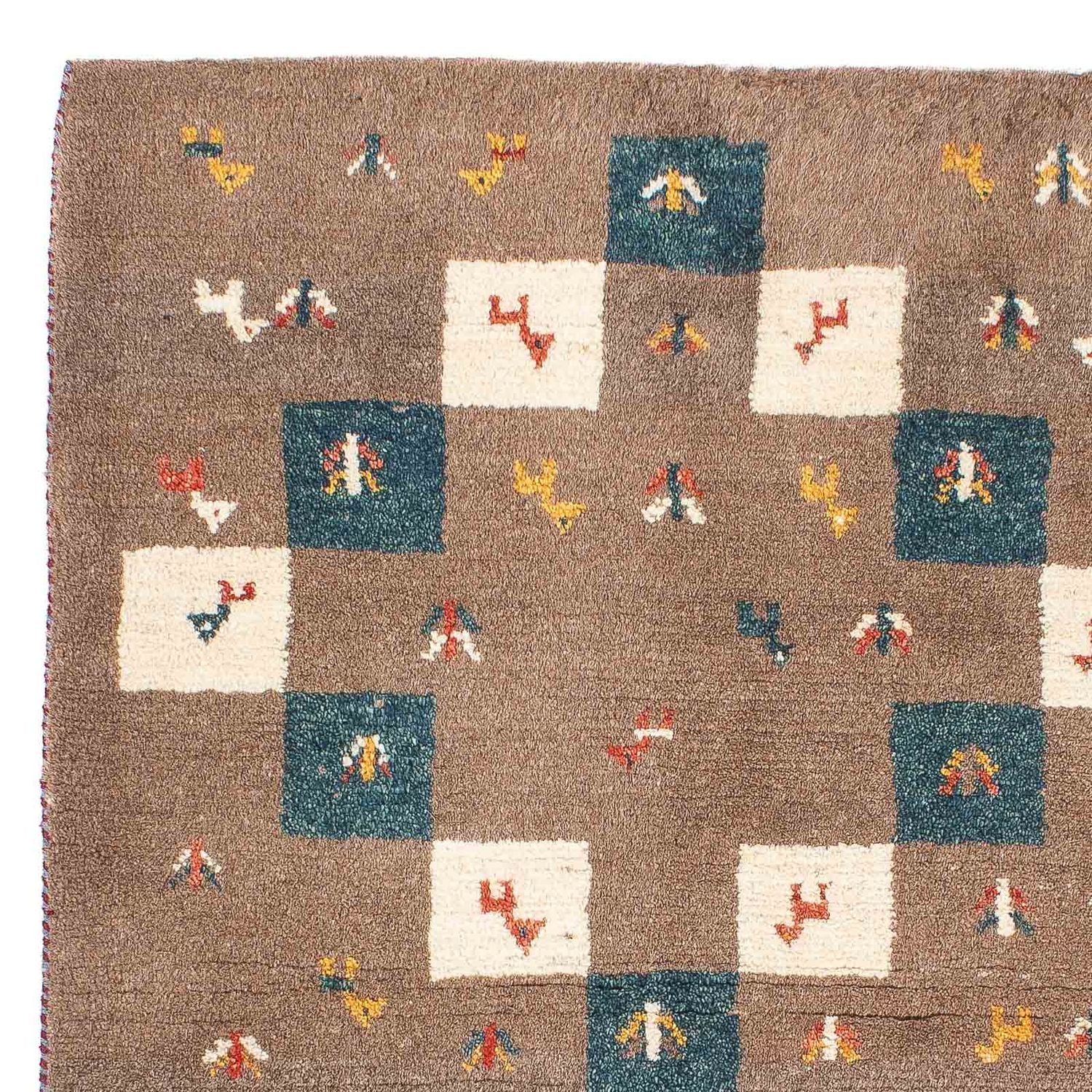 Alfombra Gabbeh - Persa - 139 x 82 cm - marrón