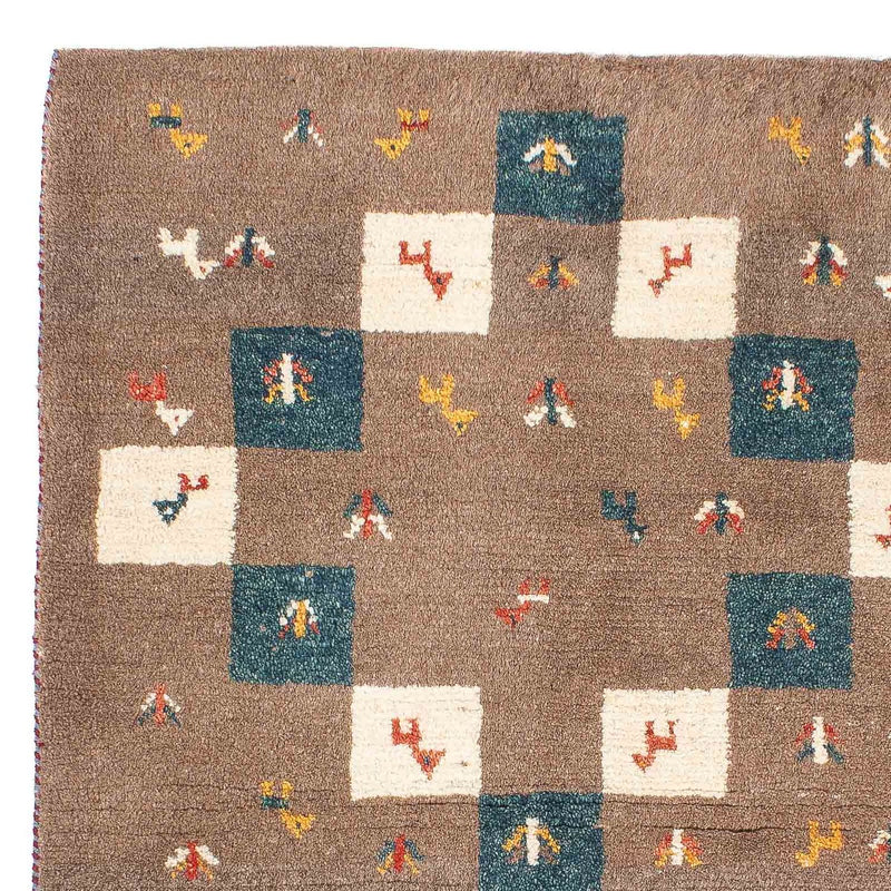 Alfombra Gabbeh - Persa - 139 x 82 cm - marrón