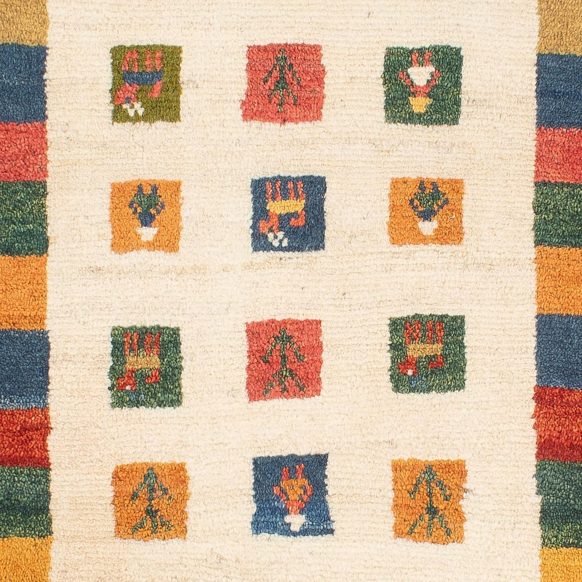 Alfombra Gabbeh - Persa - 122 x 76 cm - multicolor