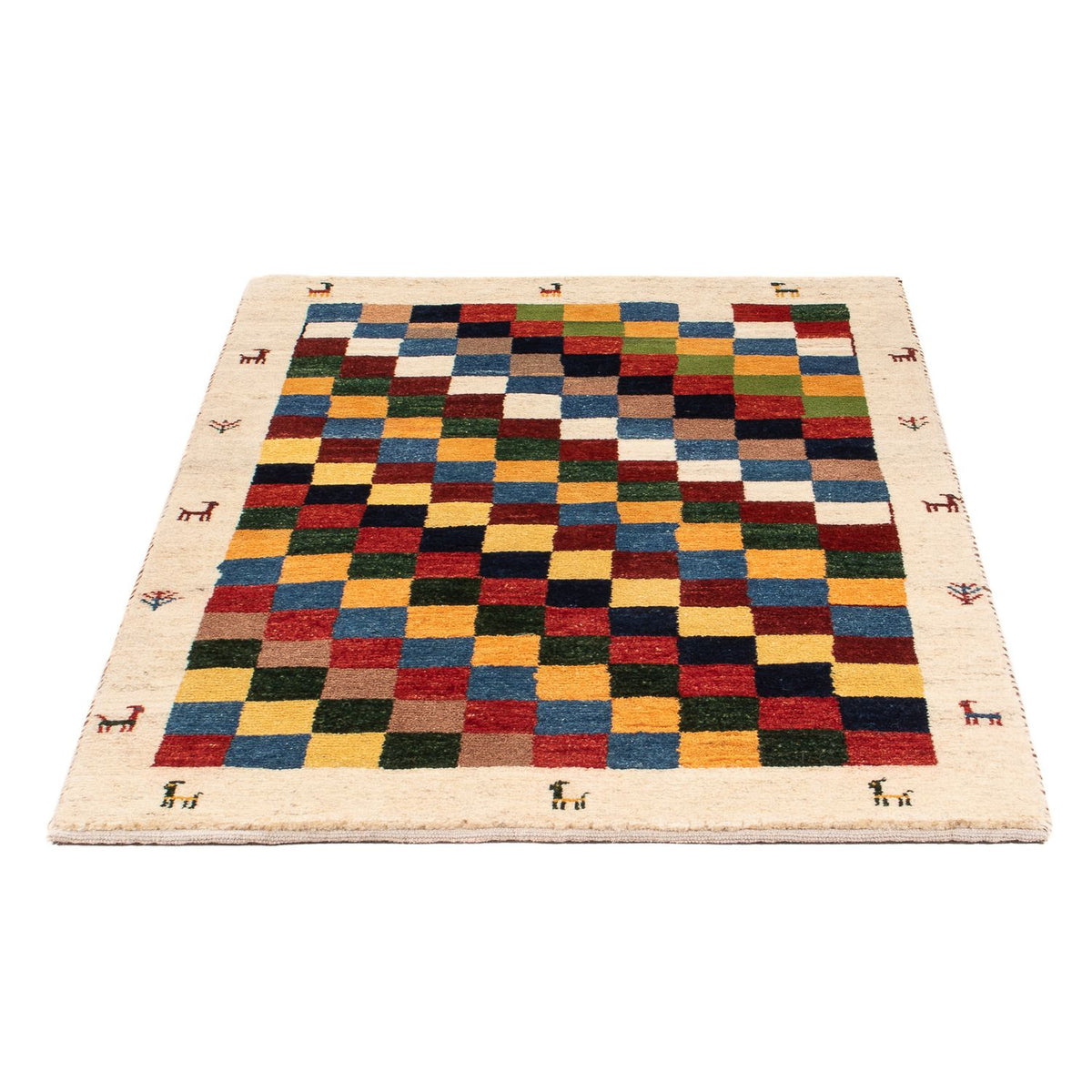 Alfombra Gabbeh - Persa - 125 x 86 cm - multicolor