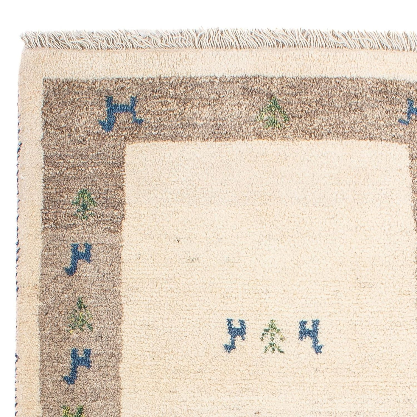Gabbeh Persa Alfombra 90x65cm - Perserteppich Wollteppich