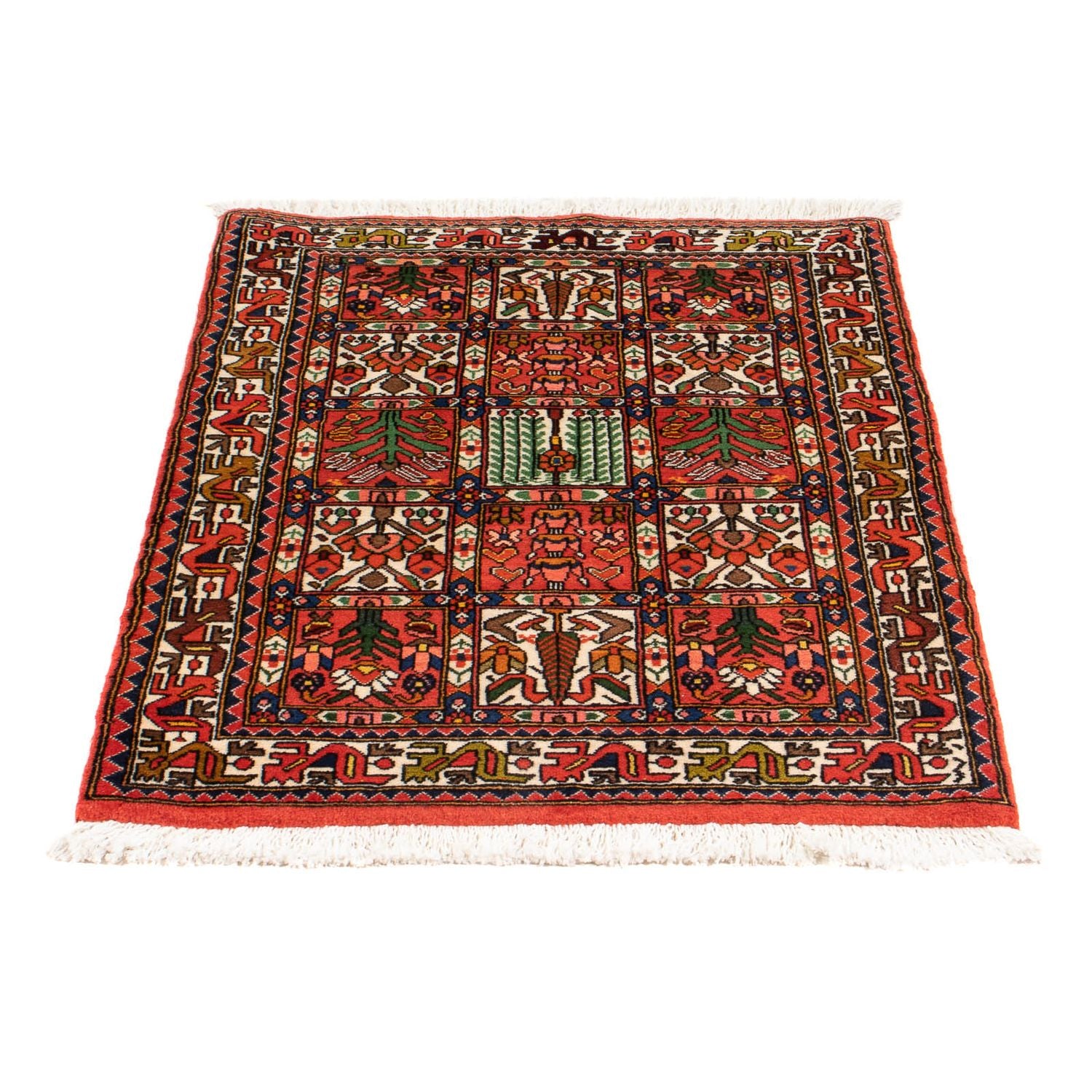 Alfombra persa - Nómada - 104 x 64 cm - multicolor