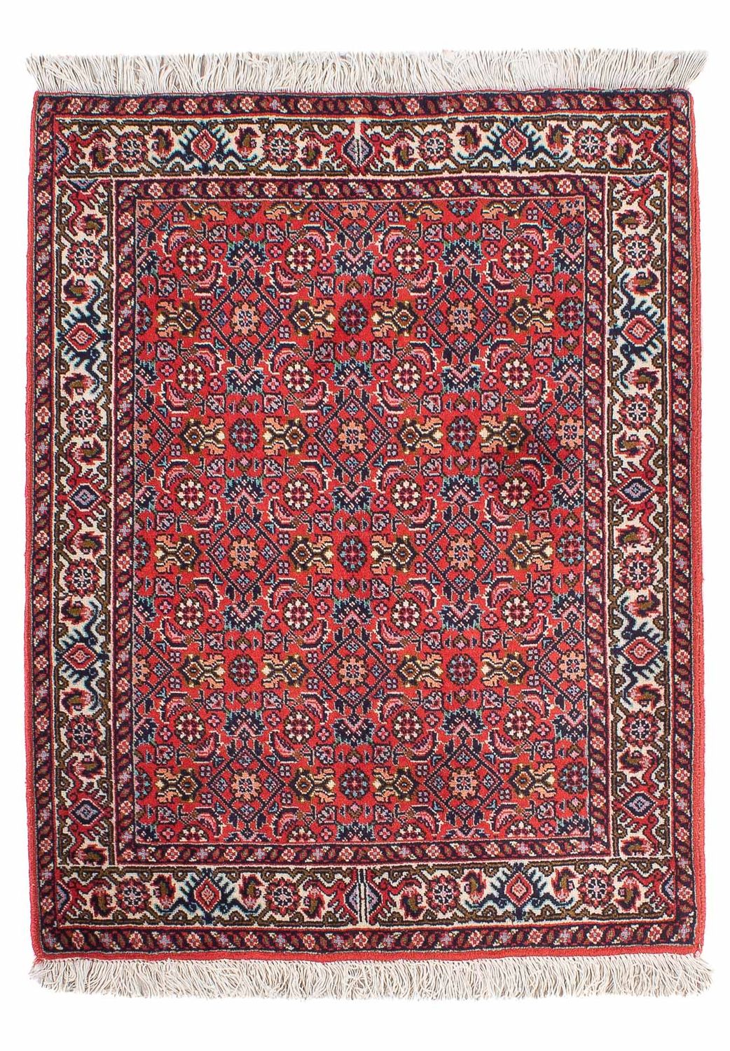 Alfombra persa - Bidjar - 94 x 74 cm - rojo
