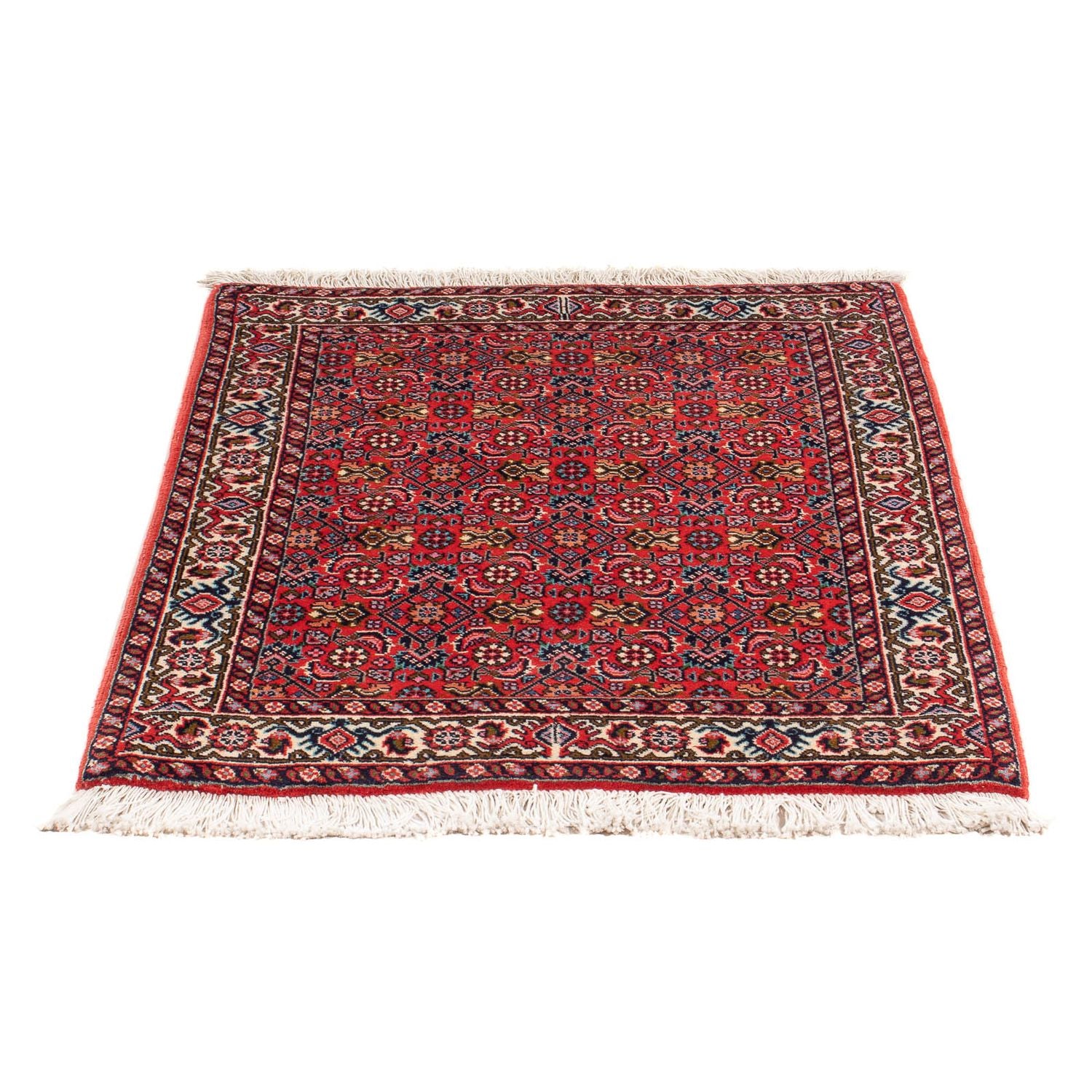 Alfombra persa - Bidjar - 94 x 74 cm - rojo