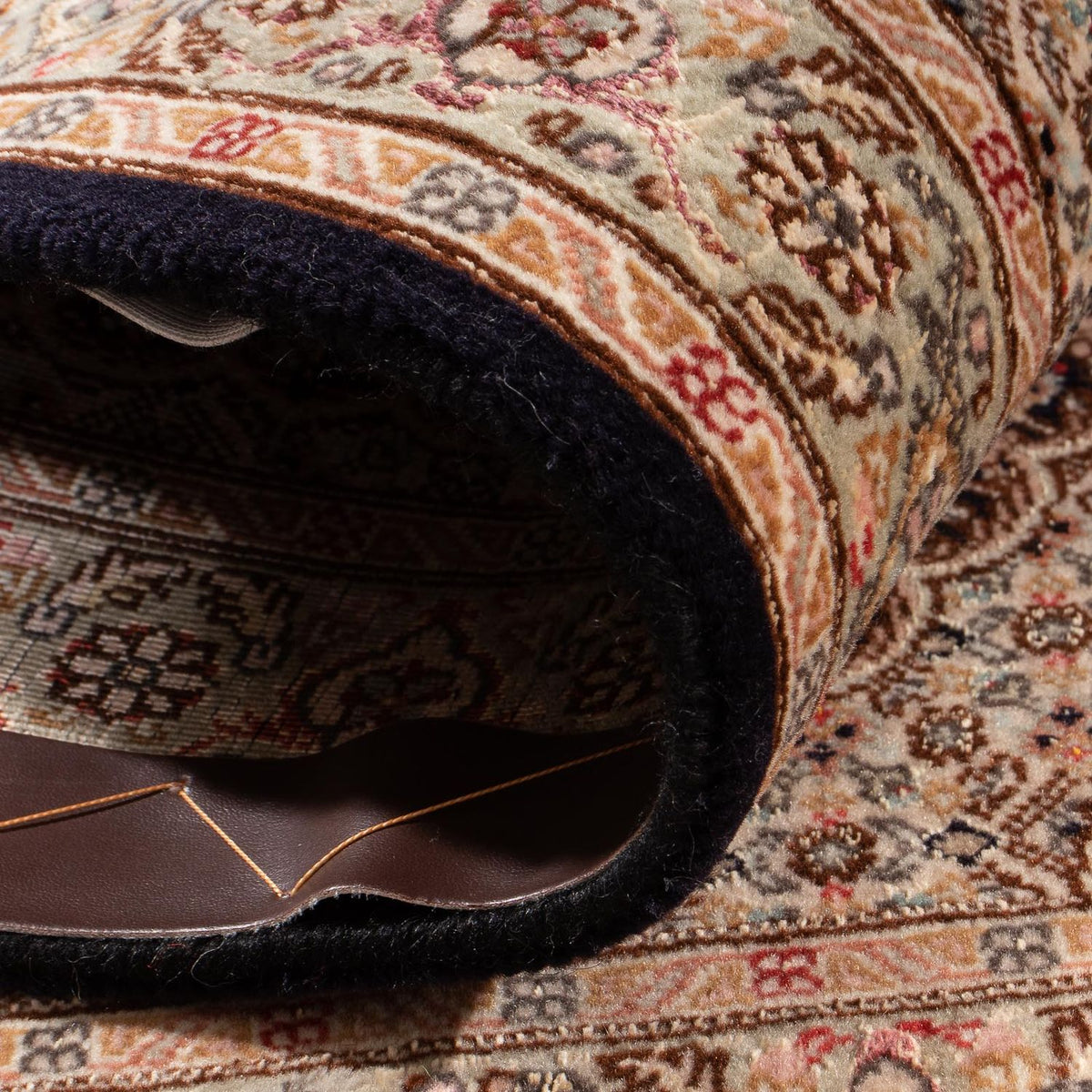 Alfombra Persa - Tabriz - Real - 95 x 60 cm - azul oscuro
