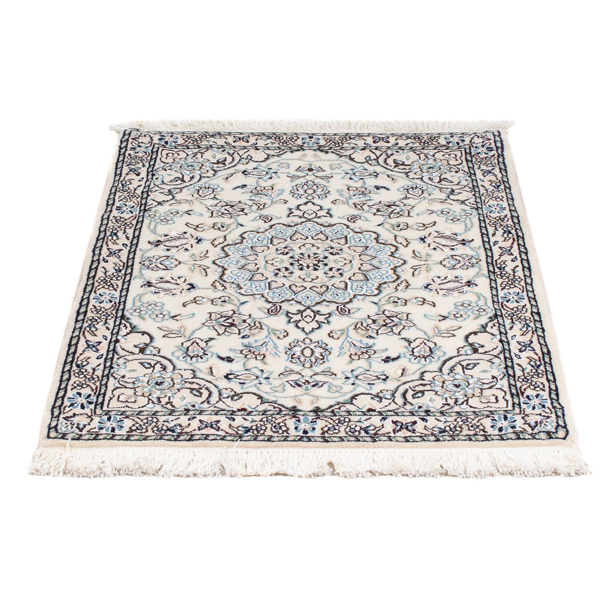 Alfombra Persa - Nain - Real - 90 x 62 cm - beige