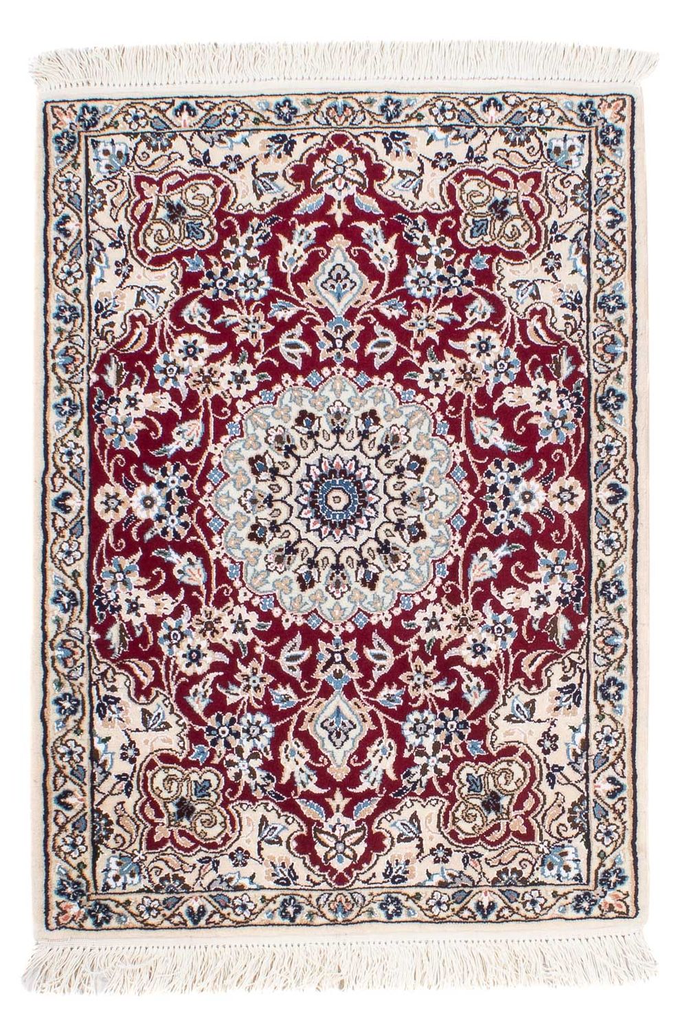 Alfombra Persa - Nain - Real - 93 x 65 cm - rojo
