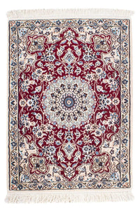 Alfombra Persa - Nain - Real - 93 x 65 cm - rojo