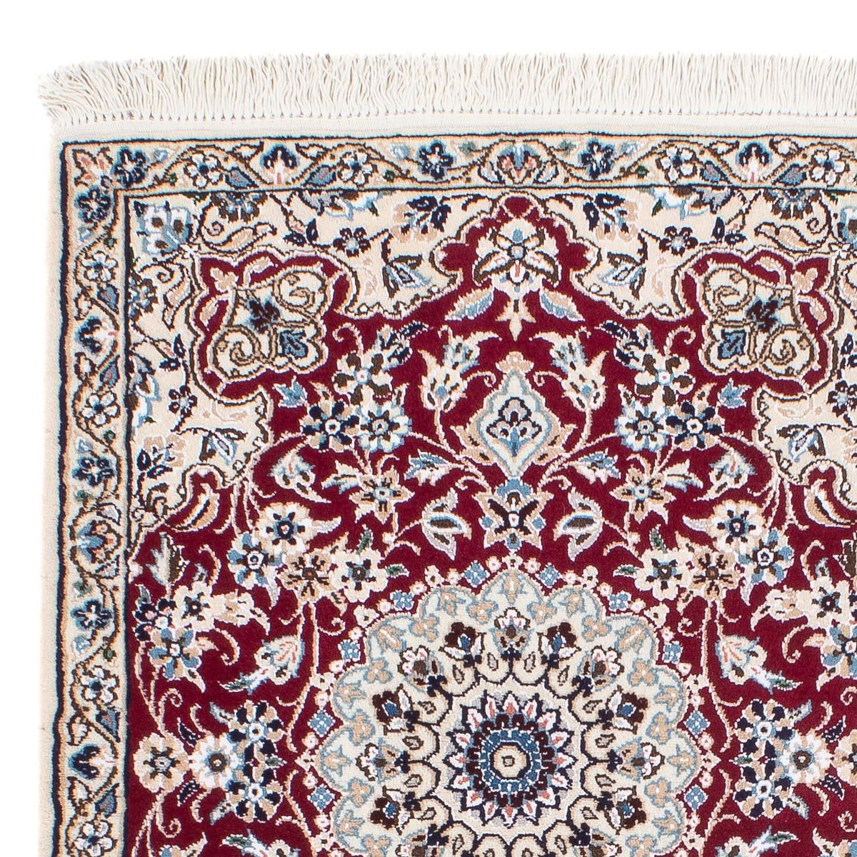 Alfombra Persa - Nain - Real - 93 x 65 cm - rojo