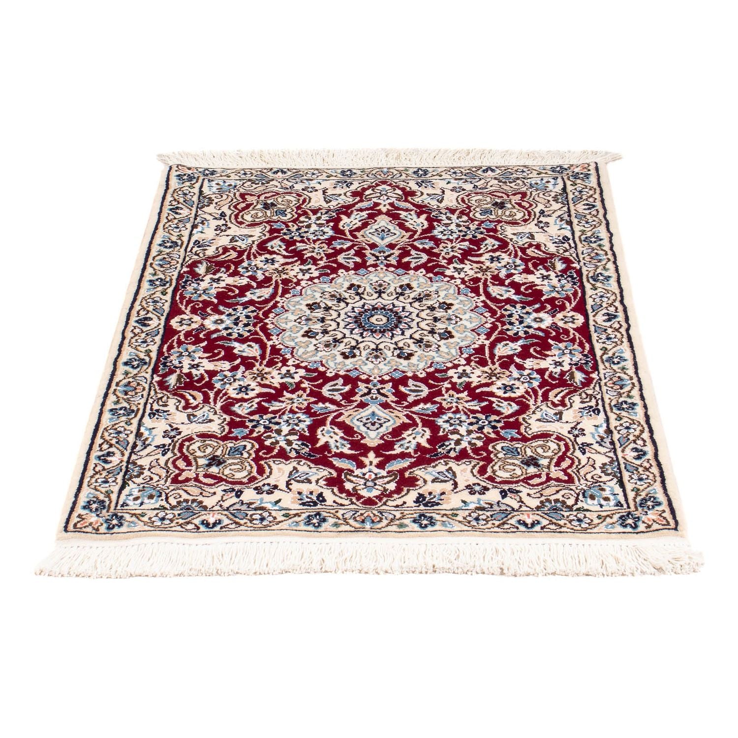 Alfombra Persa - Nain - Real - 93 x 65 cm - rojo