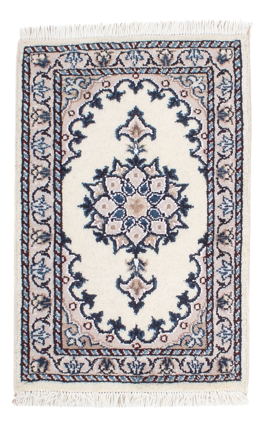 Alfombra persa - Nain - 60 x 40 cm - beige