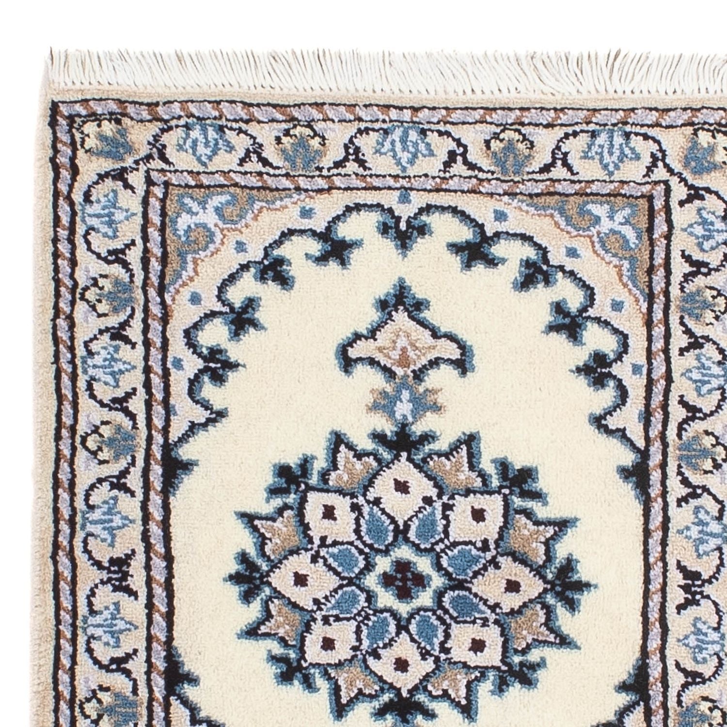 Alfombra persa - Nain - 60 x 40 cm - beige