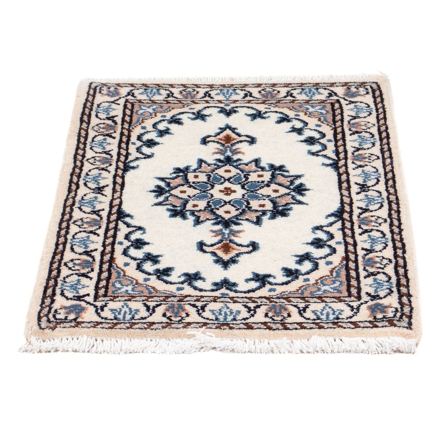 Alfombra persa - Nain - 60 x 40 cm - beige