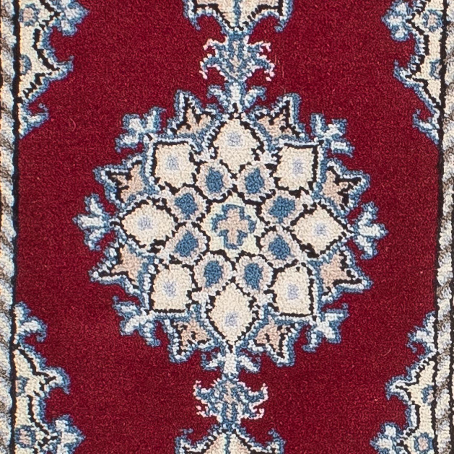 Alfombra persa - Nain - 60 x 40 cm - rojo vino