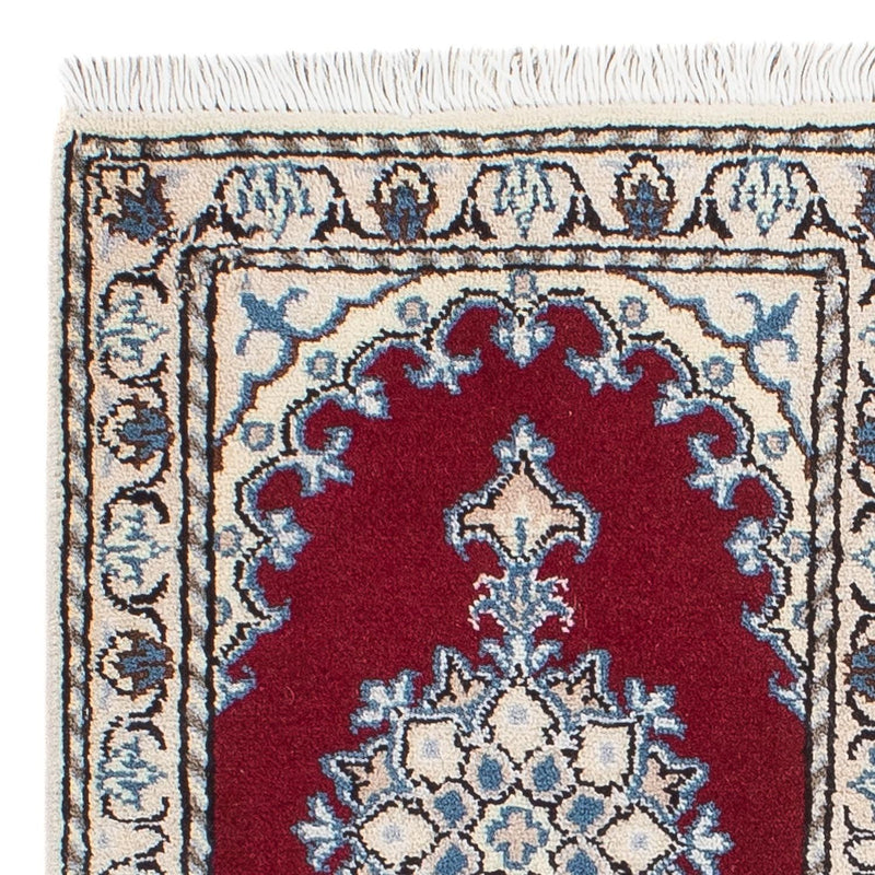Alfombra persa - Nain - 60 x 40 cm - rojo vino