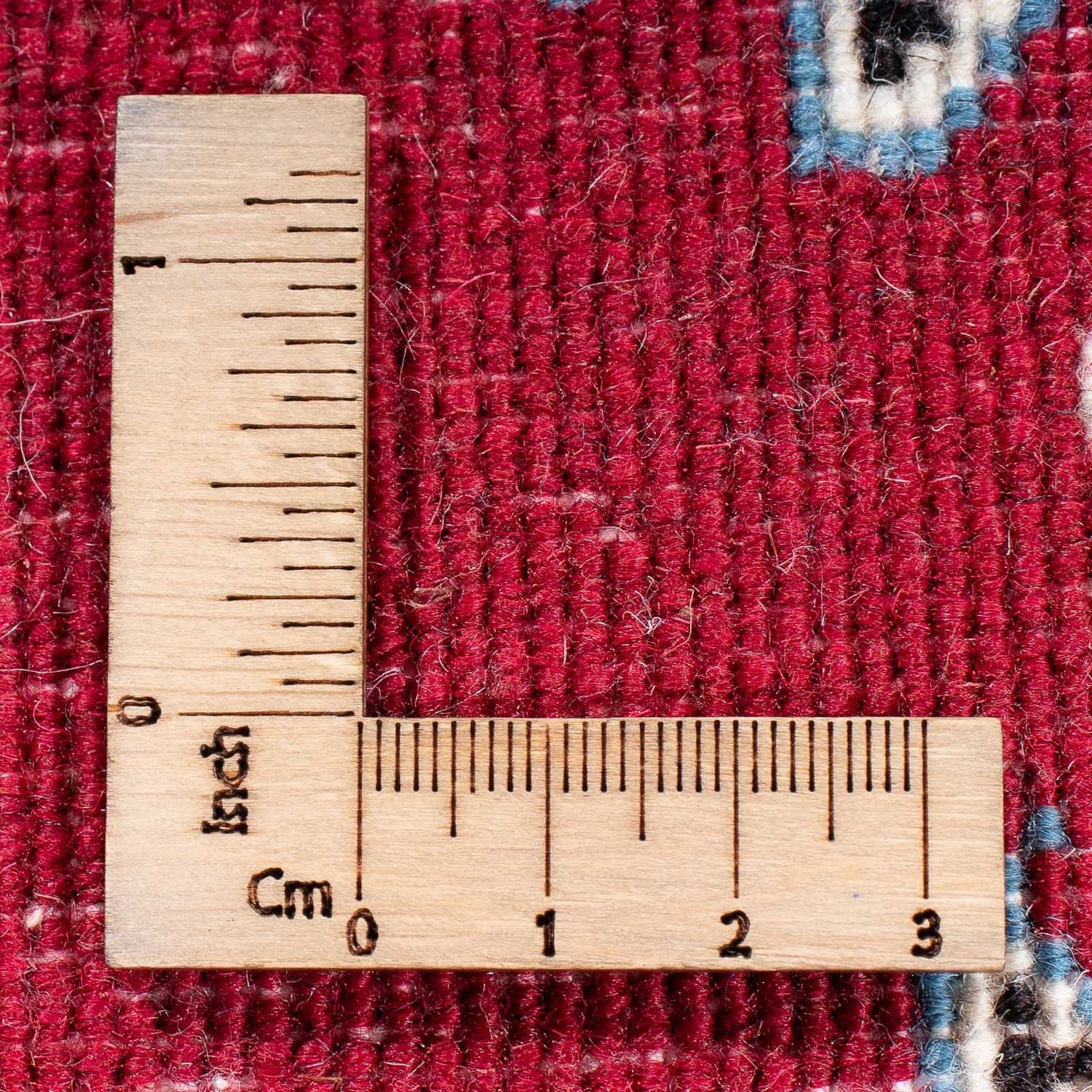 Alfombra persa - Nain - 60 x 40 cm - rojo vino