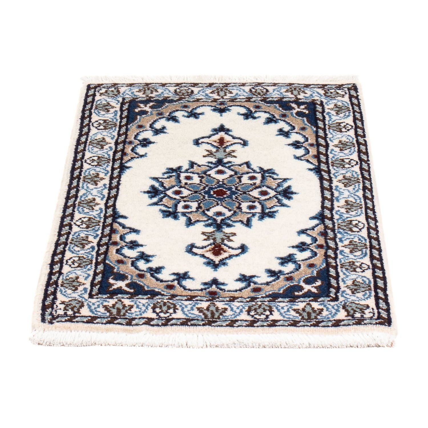 Alfombra persa - Nain - 60 x 40 cm - crema