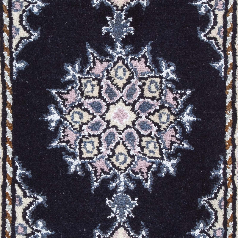 Alfombra persa - Nain - 60 x 40 cm - azul oscuro