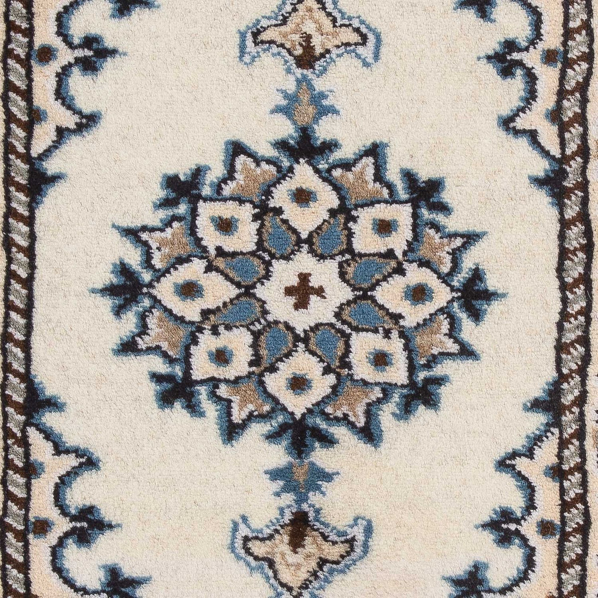 Alfombra persa - Nain - 60 x 40 cm - crema