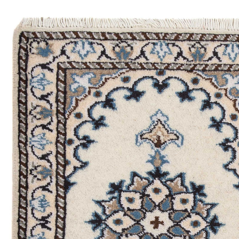 Alfombra persa - Nain - 60 x 40 cm - crema