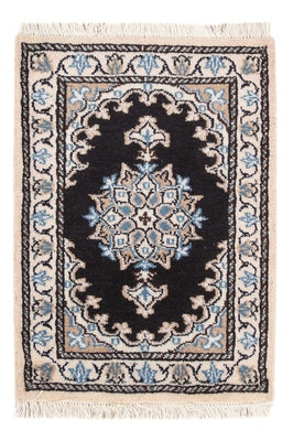 Alfombra persa - Nain - 60 x 40 cm - azul oscuro