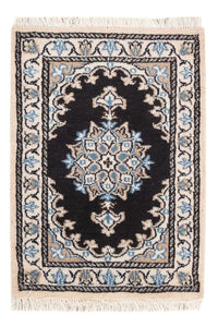 Alfombra persa - Nain - 60 x 40 cm - azul oscuro
