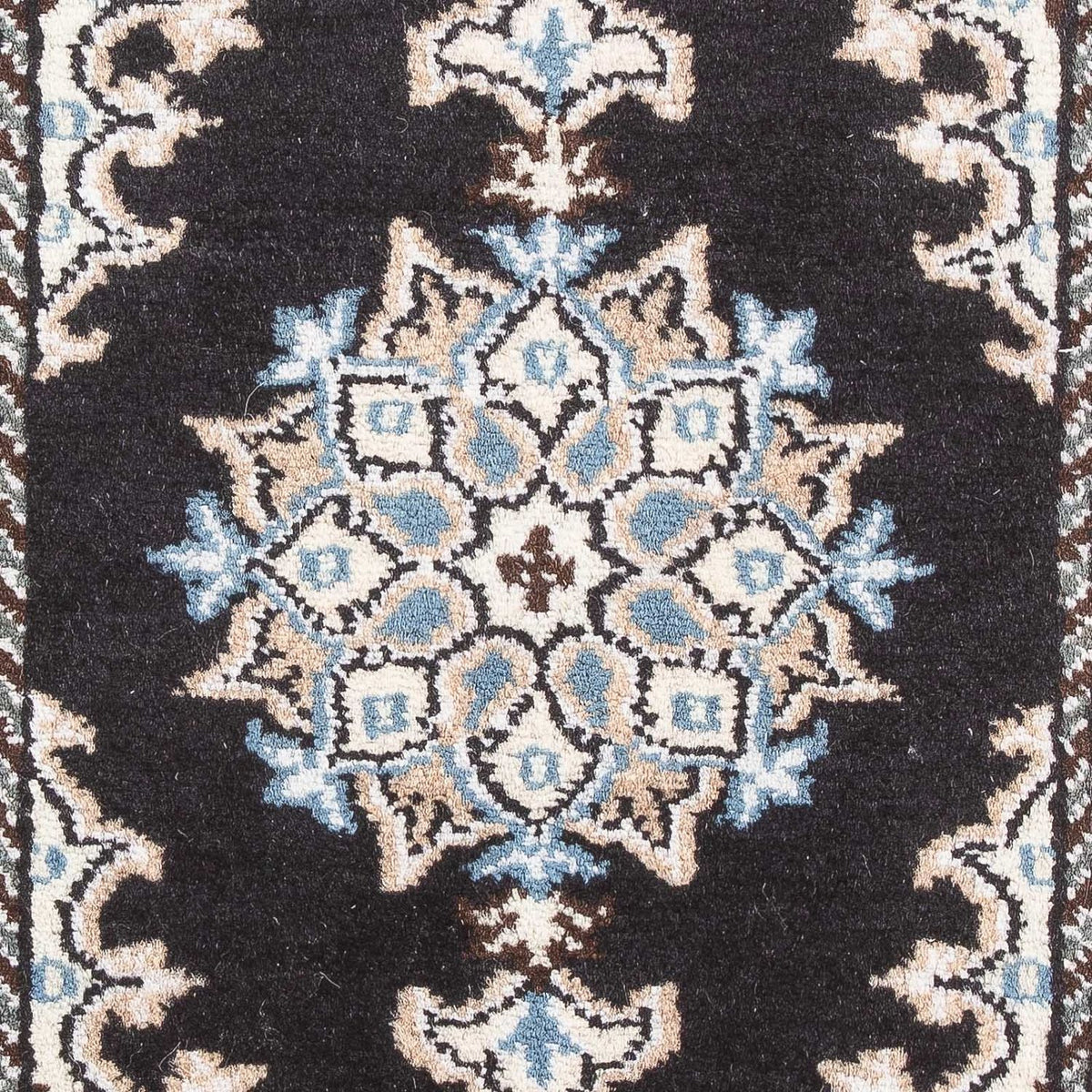 Alfombra persa - Nain - 60 x 40 cm - azul oscuro