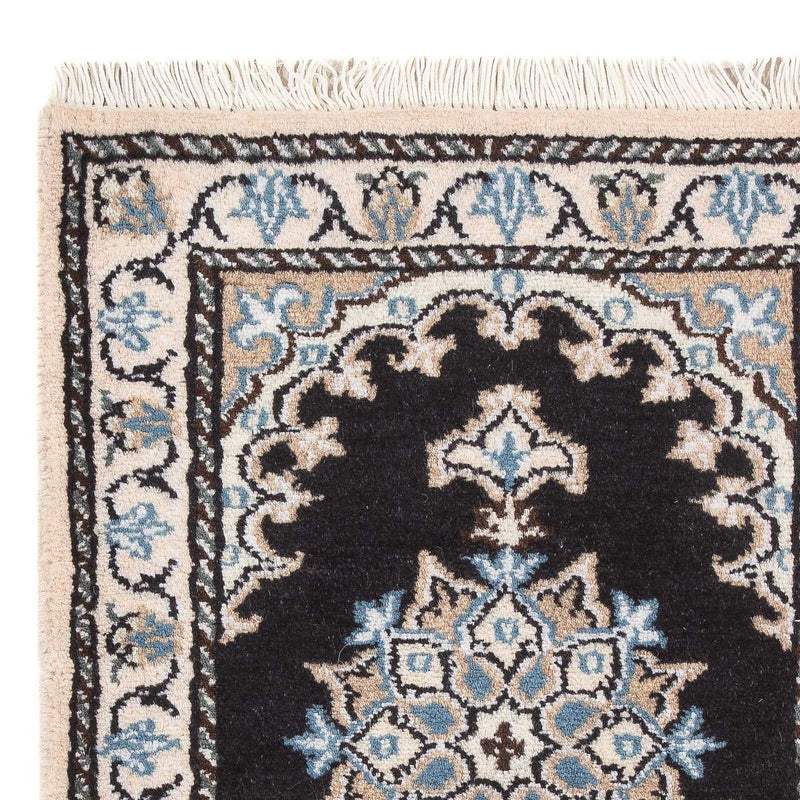 Alfombra persa - Nain - 60 x 40 cm - azul oscuro