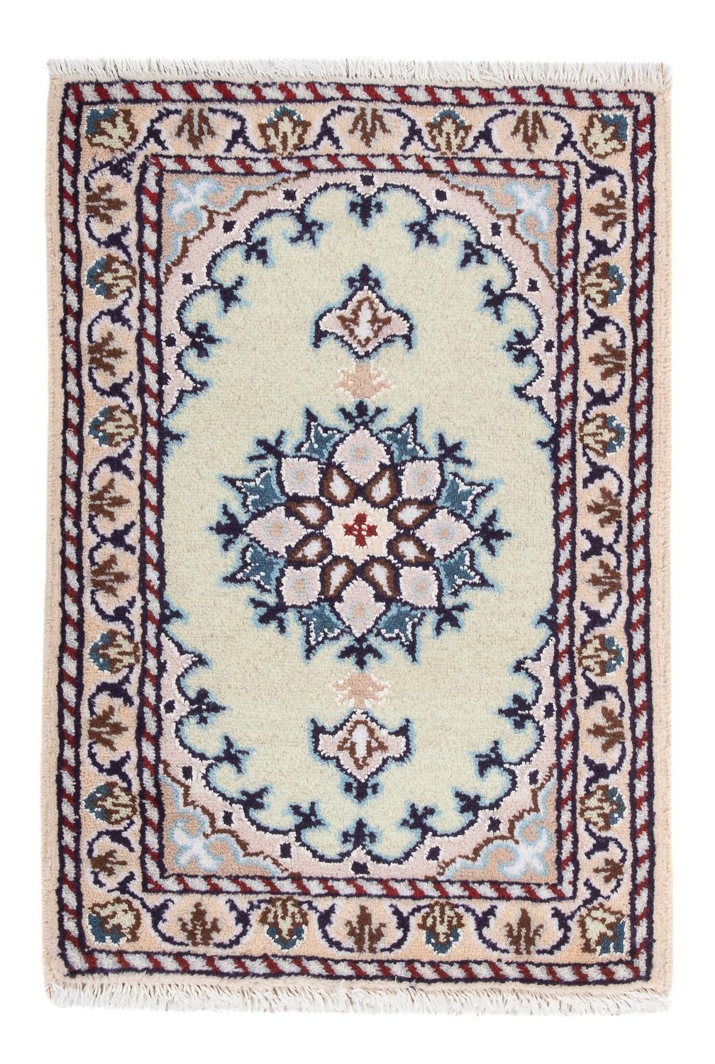 Alfombra persa - Nain - 60 x 40 cm - crema