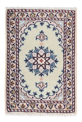 Alfombra persa - Nain - 60 x 40 cm - crema
