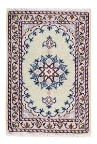 Alfombra persa - Nain - 60 x 40 cm - crema