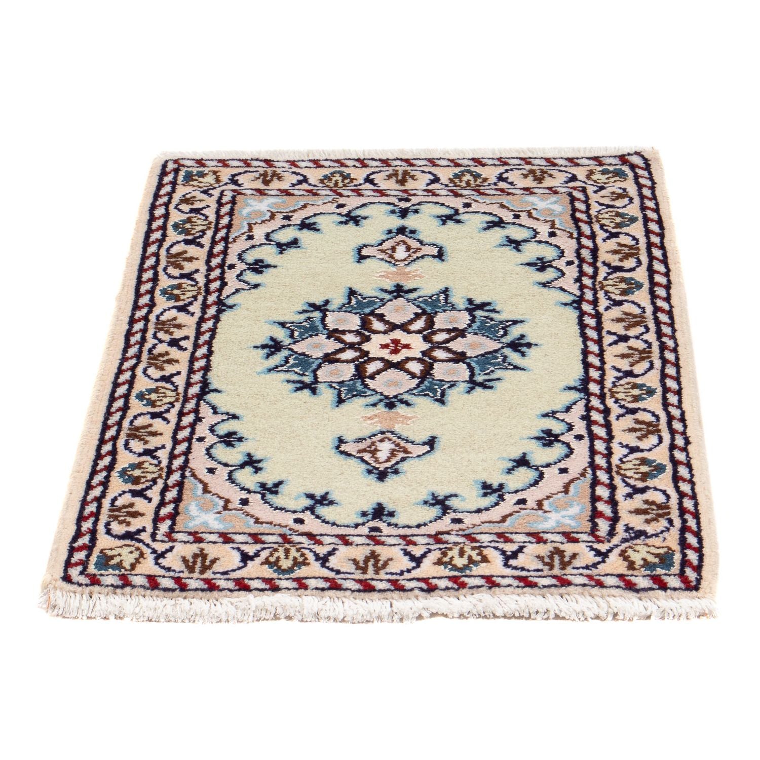 Alfombra persa - Nain - 60 x 40 cm - crema